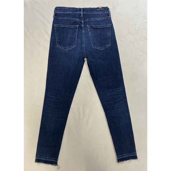 Citizens Of Humanity Jeans Rocket HighRise Skinny Crop Size25 Released Hem Denim - Picture 2 of 12